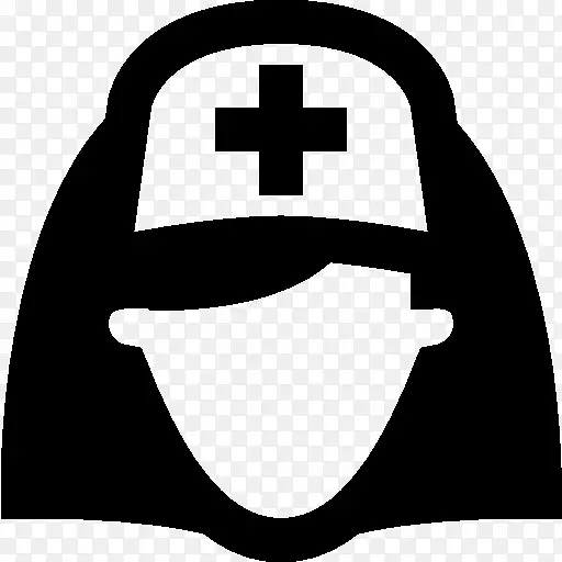 护理护士帽电脑图标医学-护士