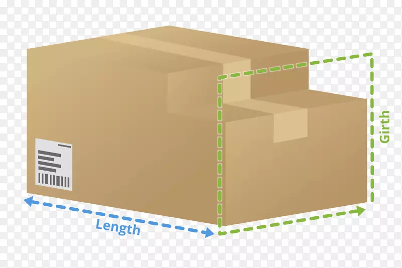 包裹纸板箱包装和标签包装送货.大包裹
