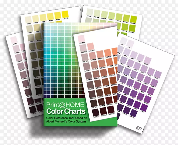 蒙塞尔颜色系统颜色图自然颜色系统彩色打印图表