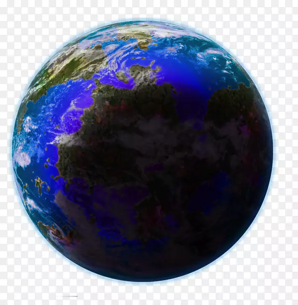 地球/米/02j71钴蓝紫色行星-宇宙行星