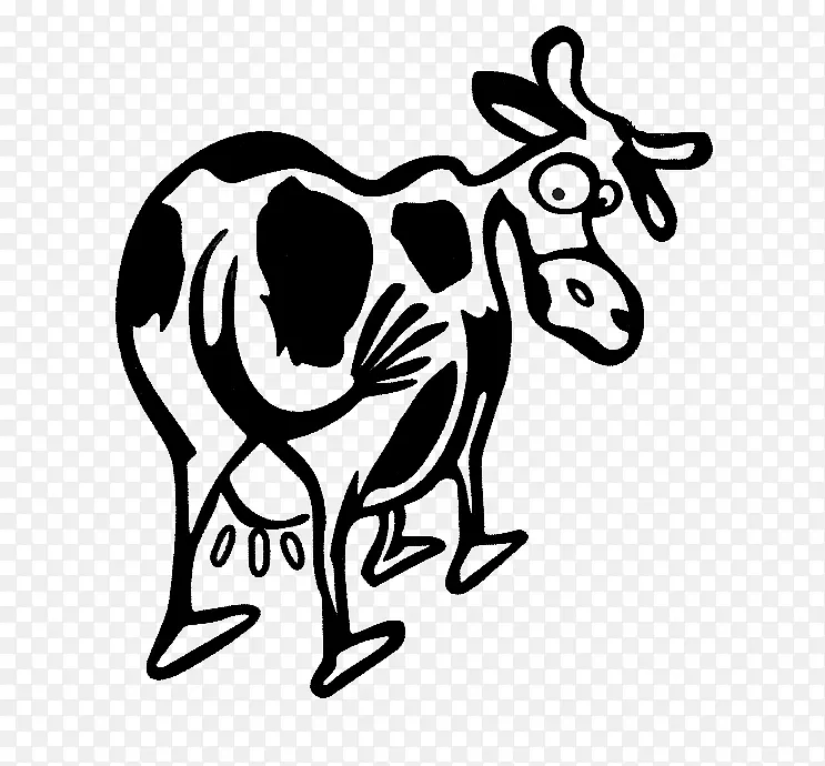 奶牛画图标志牲畜.母牛节日