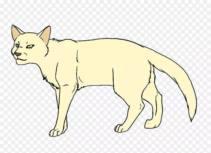 猫战士彩绘书画线艺术-黄猫