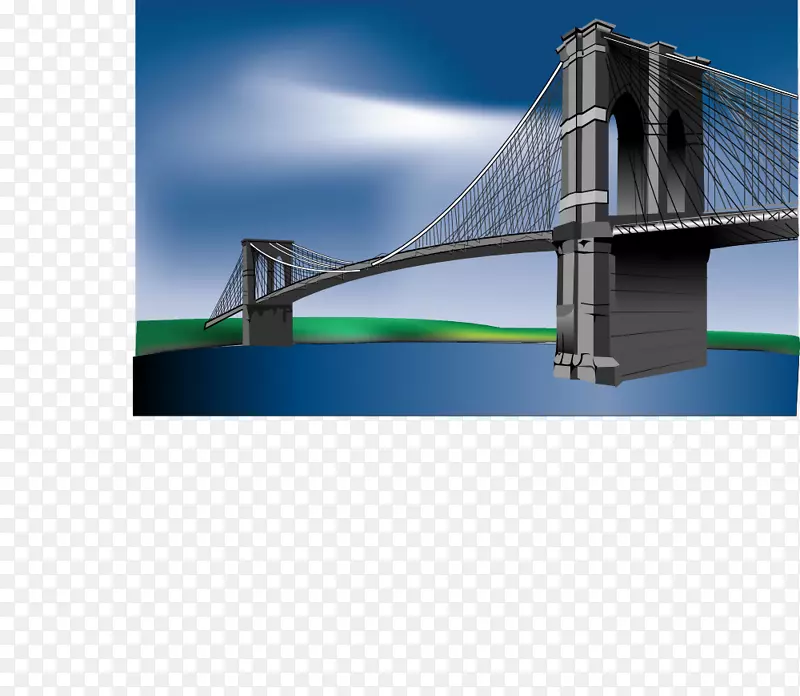 布鲁克林桥牌剪贴画-布鲁克林
