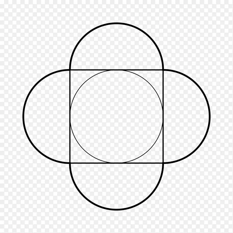 圆单色椭圆图