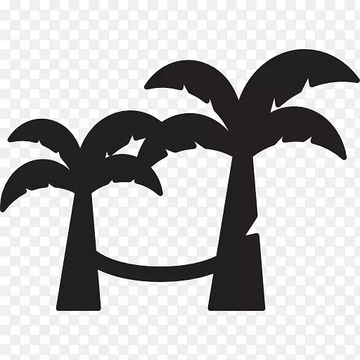椰子槟榔科电脑图标剪贴画沙滩树