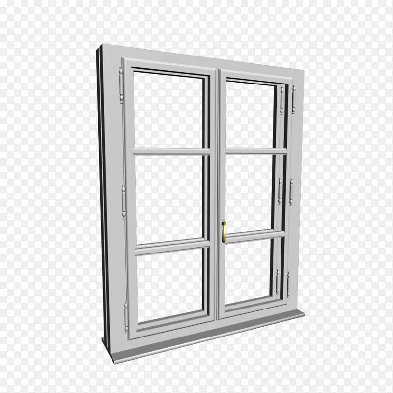 窗户隔热玻璃门.三维模型