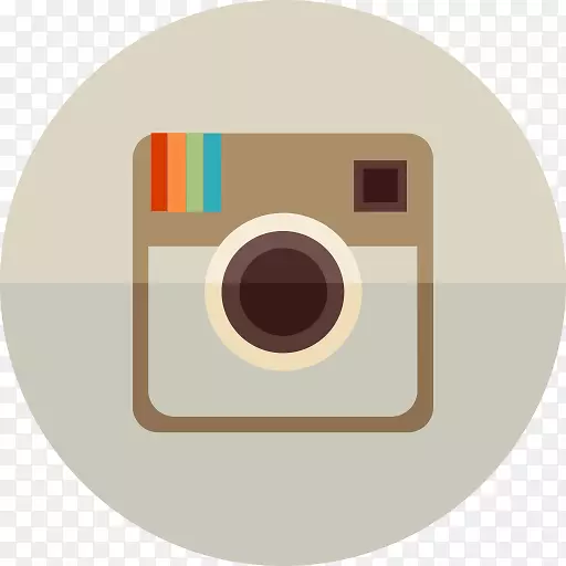 电脑图标社交媒体令人敬畏的圆圈-Instagram布局