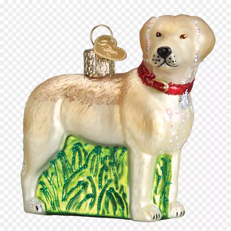 拉布拉多猎犬小狗繁殖圣诞饰品金毛猎犬手绘家庭