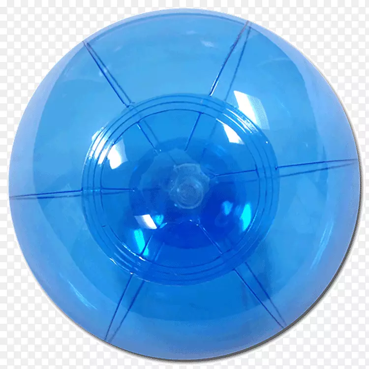 沙滩球蓝色塑料光半透明