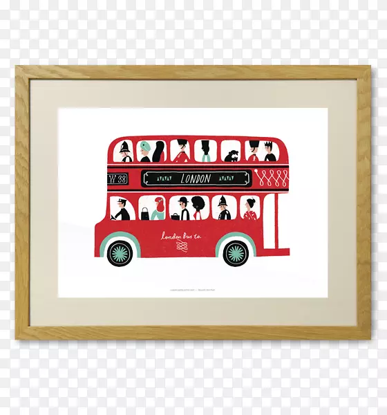 双层巴士艺术插图有限公司伦敦巴士-伦敦巴士