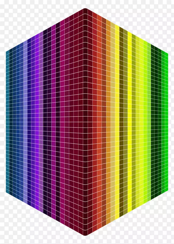 立方体彩色紫罗兰三维立体