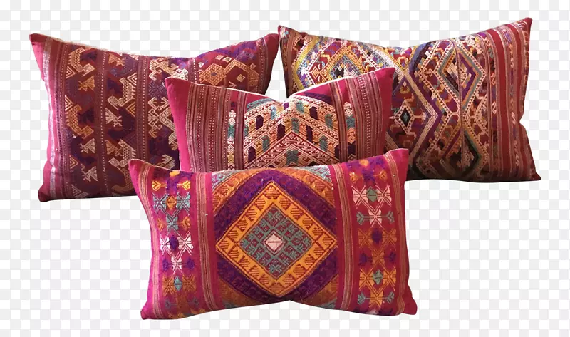 投掷枕头，垫子，纺织品，紫色咖啡吧卡