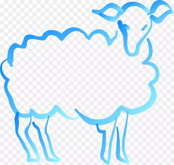 米尔布里奇农场野营和商队公园卡塔丁羊和羊肉夹艺术-蓝色梯度