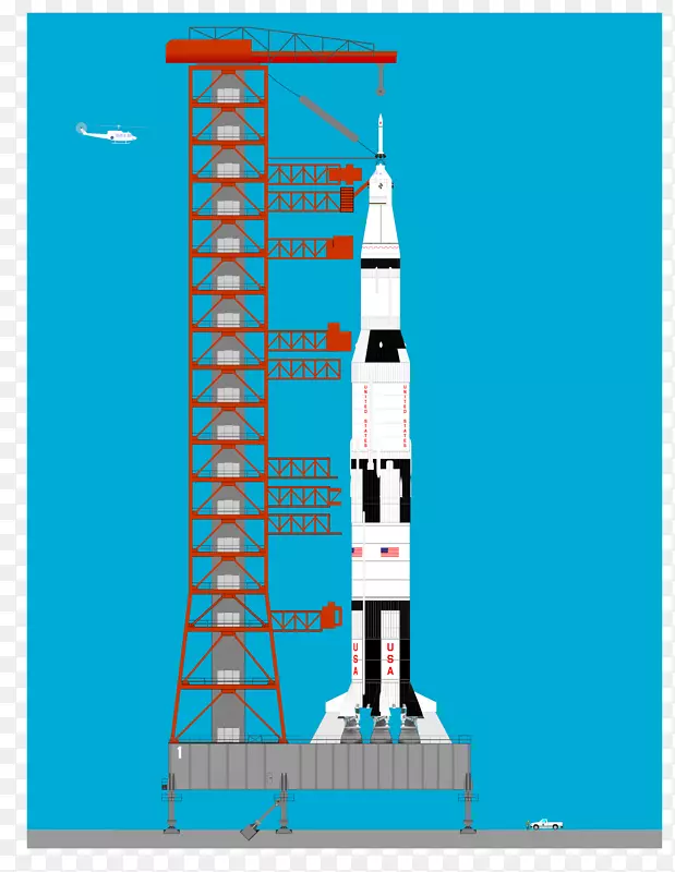 宇宙飞船太空探索火箭猎鹰9号剪贴画-卡通火箭