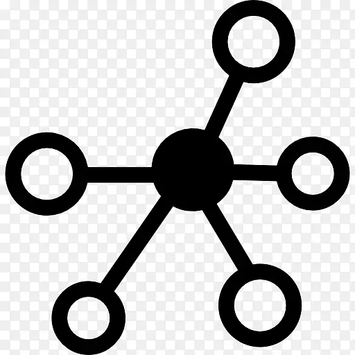 分子符号计算机图标.分子