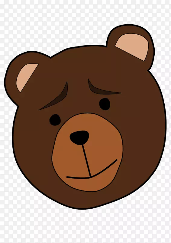棕熊剪贴画-卡通熊