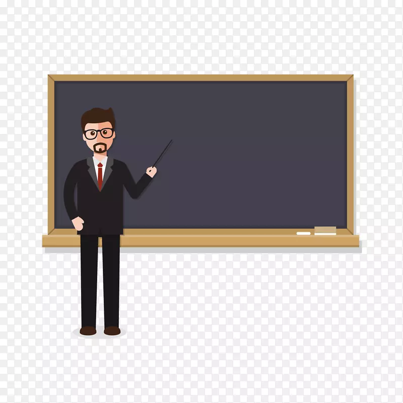 教师教育黑板学生-教师