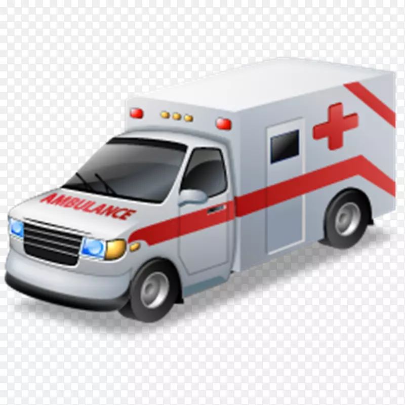 救护车电脑图标汽车紧急医疗服务剪辑艺术-救护车