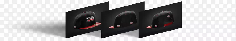 模拟棒球帽标志全帽设计