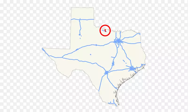 44号州际公路在德州公路系统卡恩斯县，得克萨斯州148号州际公路20号州际公路-菜单覆盖。