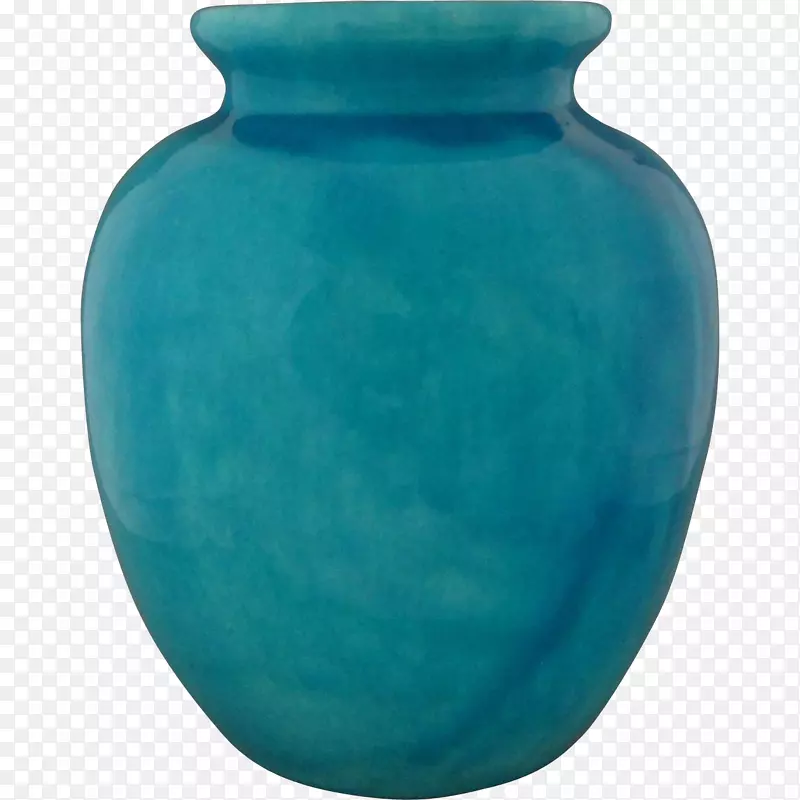 绿松石钴蓝花瓶