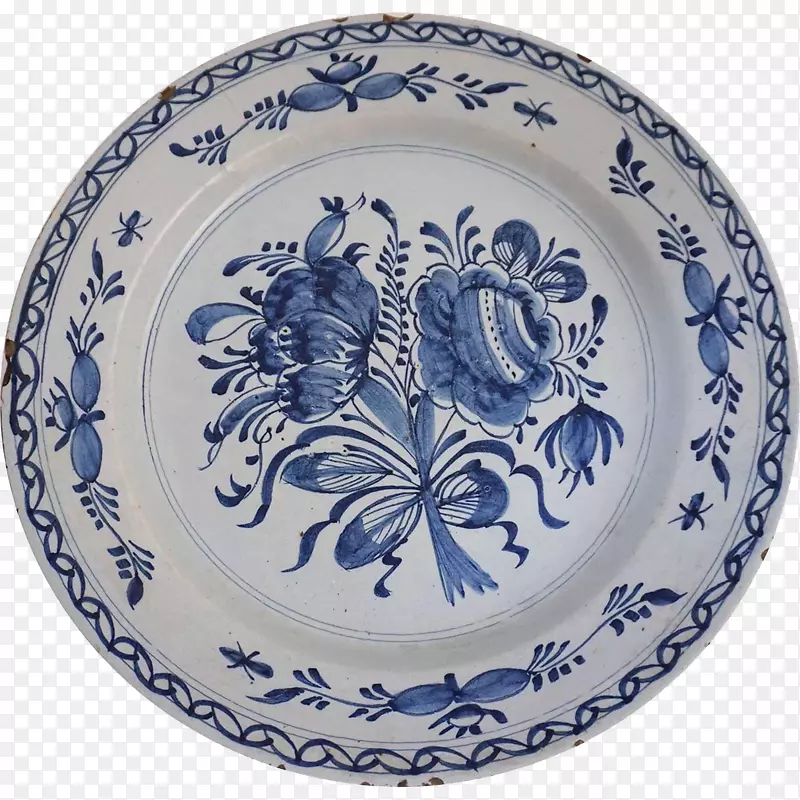 蓝白色陶器陶瓷饰面
