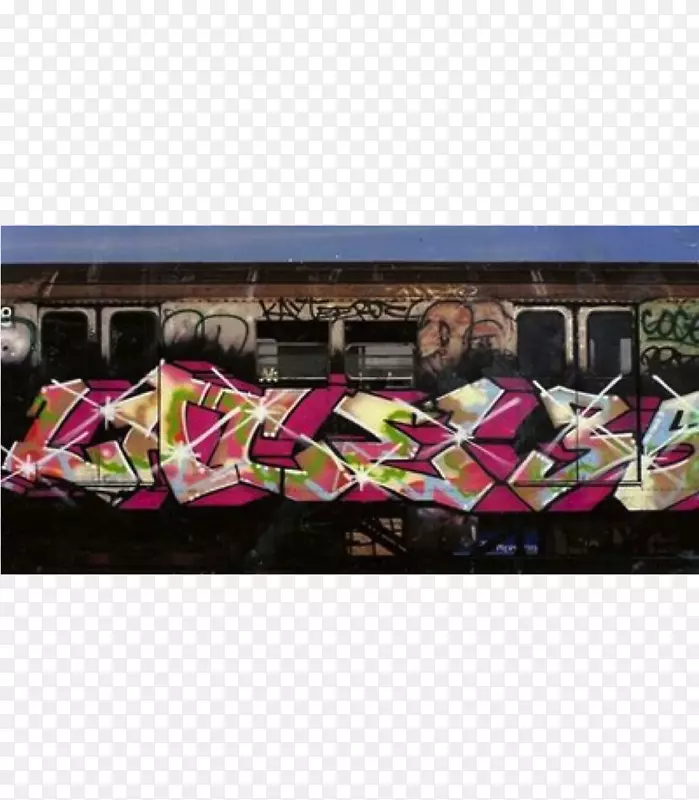 纽约市涂鸦，地铁艺术，1980年代-爆炸效应材料