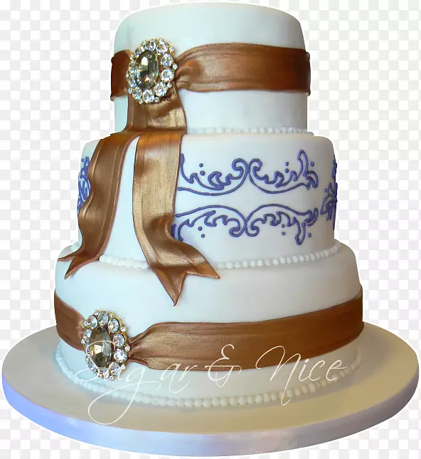 婚礼蛋糕，奶油蛋糕，装饰蛋糕，皇家糖霜-手绘蛋糕