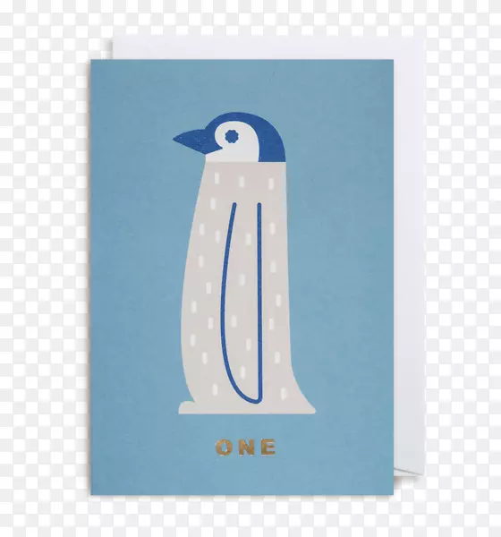 生日贺卡企鹅插画-番茄卡片