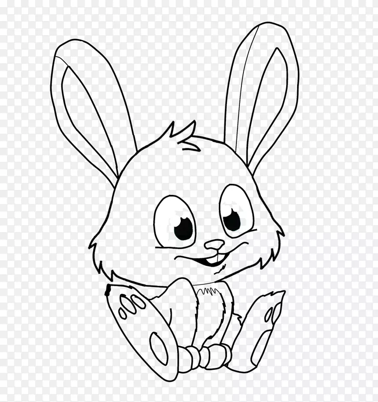 国内兔子复活节兔子画兔