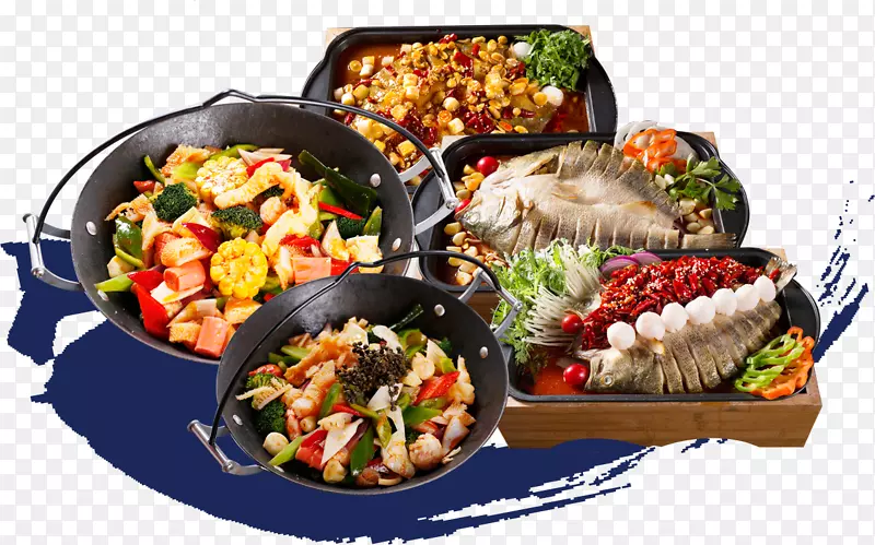 自助餐，亚洲菜，素食菜肴，烤肉-辣龙虾