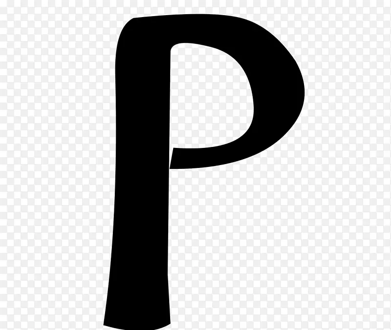 希腊字母表字母Rho字体风格