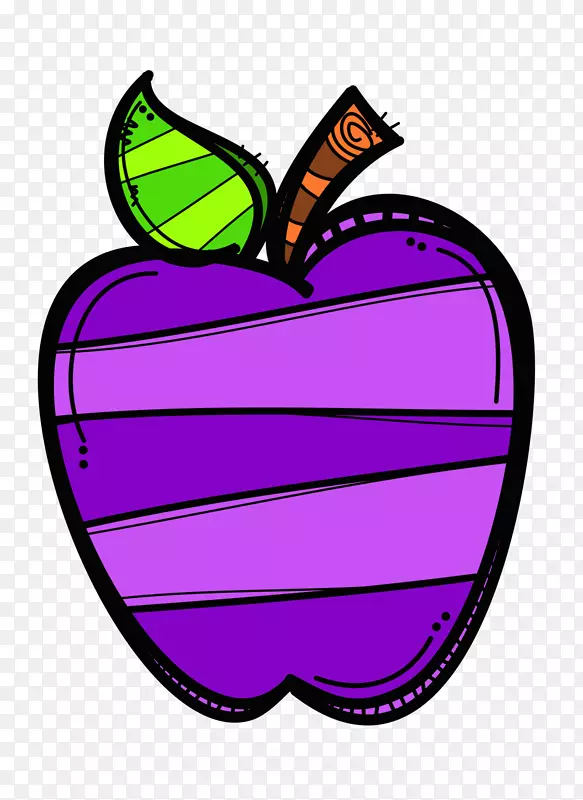 苹果剪贴画-紫枝创意
