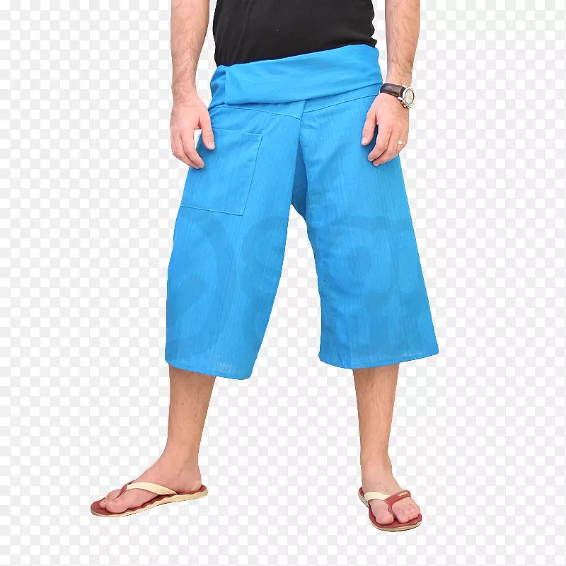 腰部瑜伽裤泰国渔夫裤卡普里裤
