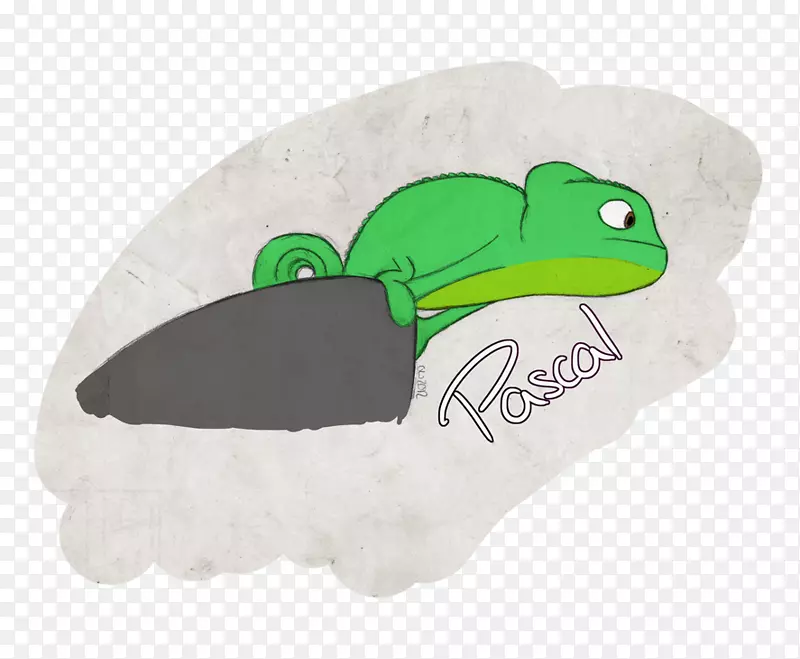 青蛙爬行动物绿色-PS眩光材料