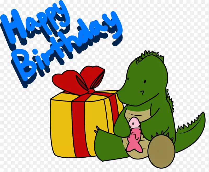 生日蛋糕鳄鱼佛罗里达鳄鱼足球生日卡-生日卡女友