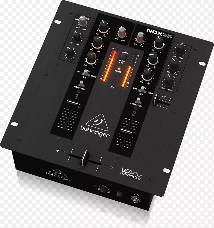 DJ混频器音频混频器衰减比林格-混频器