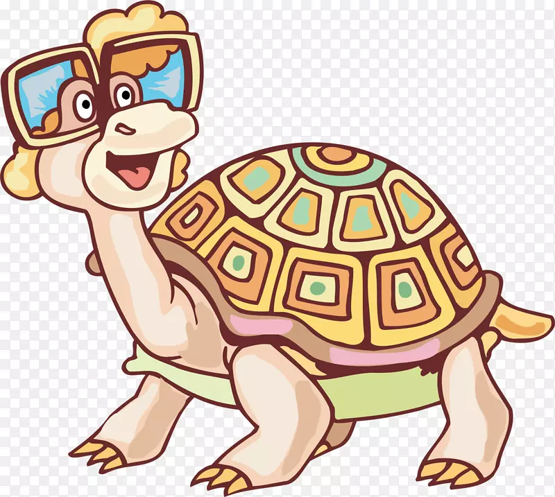 绿海龟爬行动物龟科剪贴画-海龟剪贴画