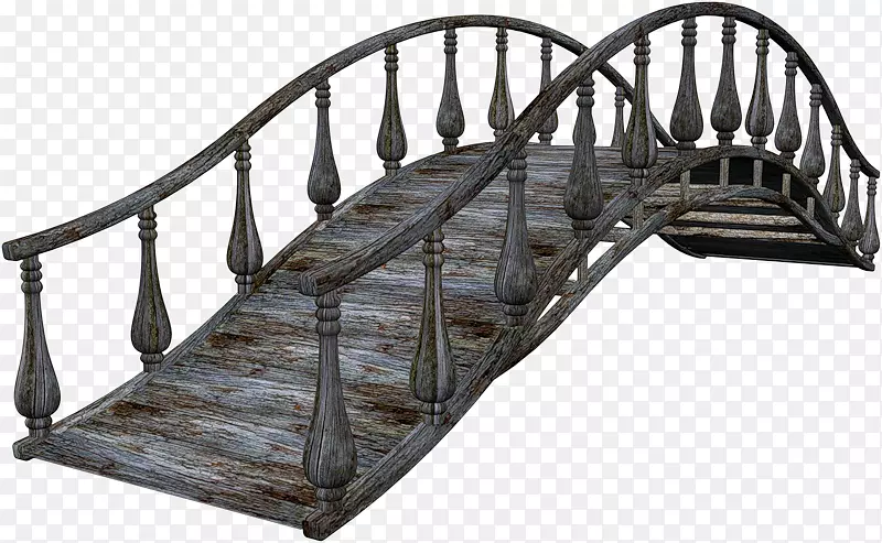 铁桥简易悬索桥木桥