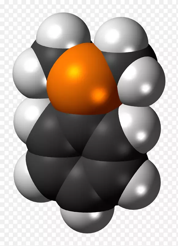 乙苯空间填充模型分子化学球