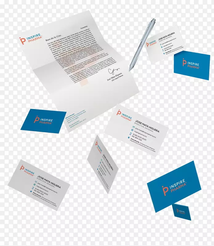 激励制药品牌标志临床研究中心-企业标识元素文具