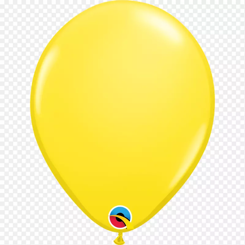 气球派对喜欢生日黄色手绘气球