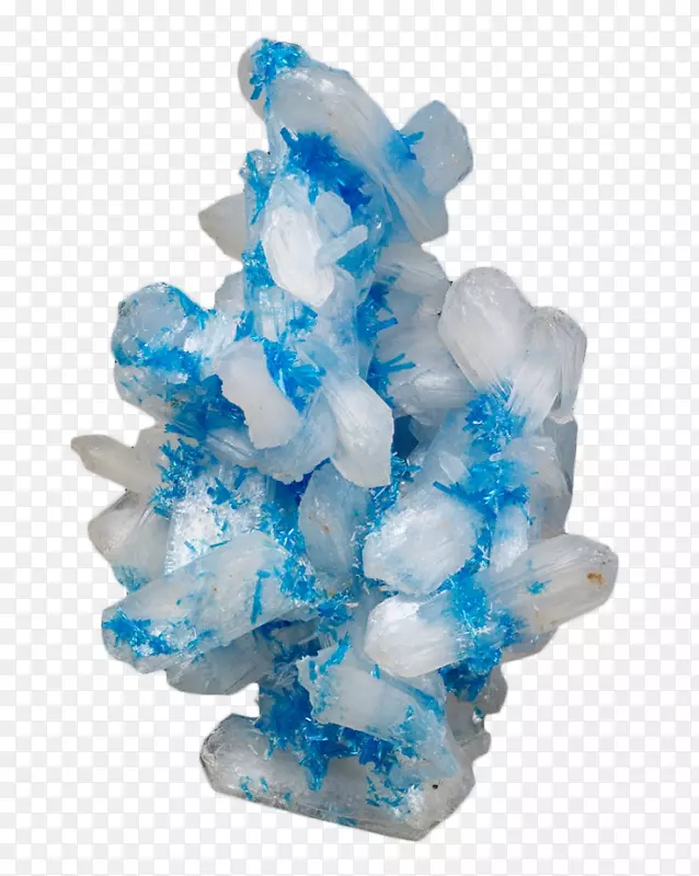 水晶蓝凹凸棒石矿物