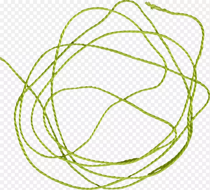 绳绿剪贴画.绳