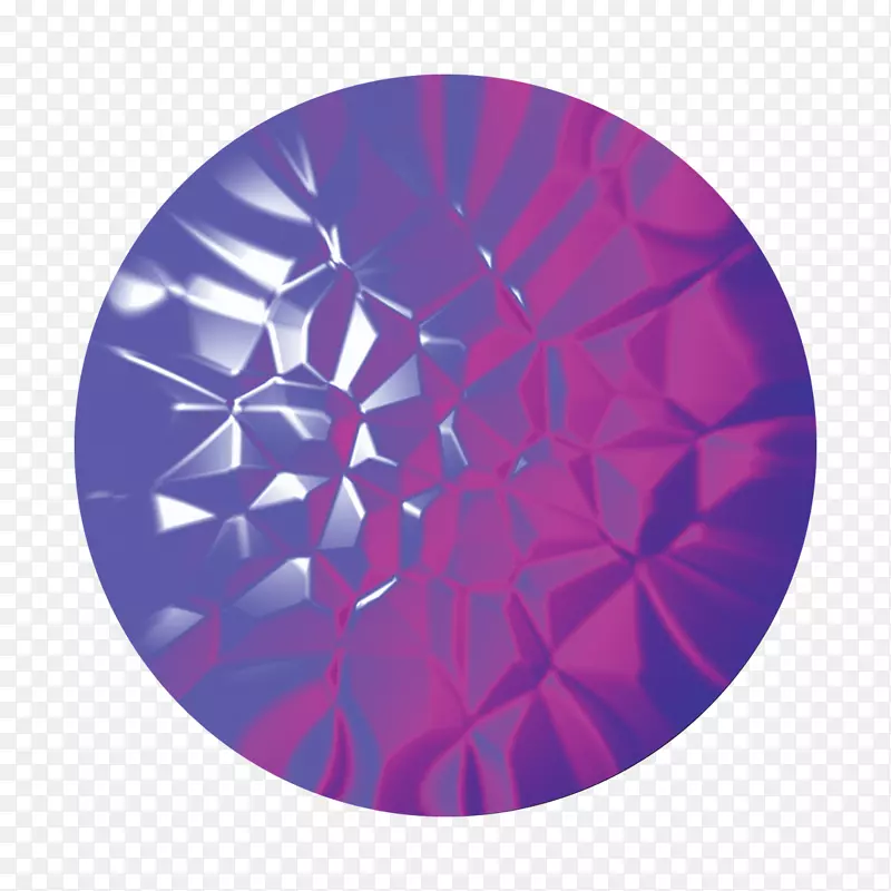 圆形玻璃紫色圆台