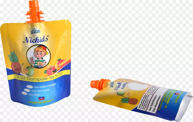 橙汁塑料袋-水果批发名片设计