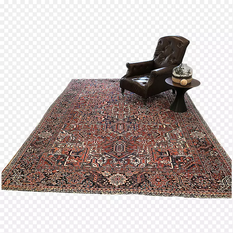 放置垫子地板长方形棕色地毯-青瓷