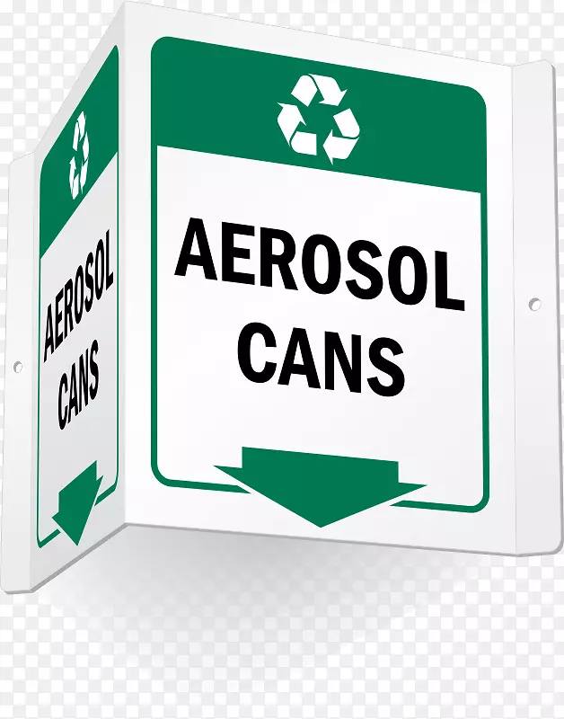 回收符号紧急废物回收箱铝罐