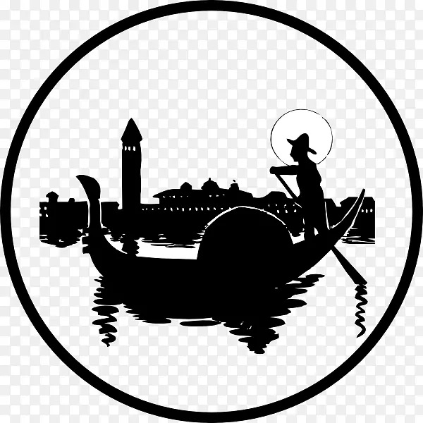威尼斯船坞剪贴画-水边
