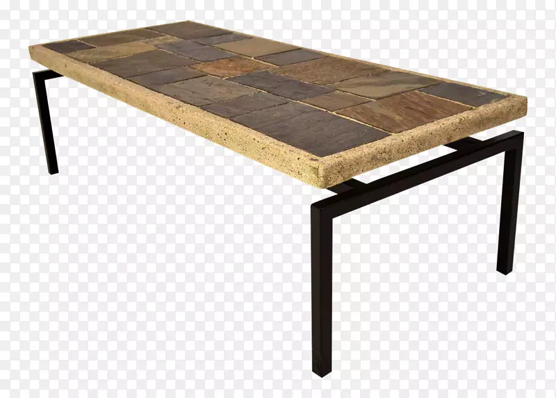 二十世纪六十年代石板沙发咖啡桌